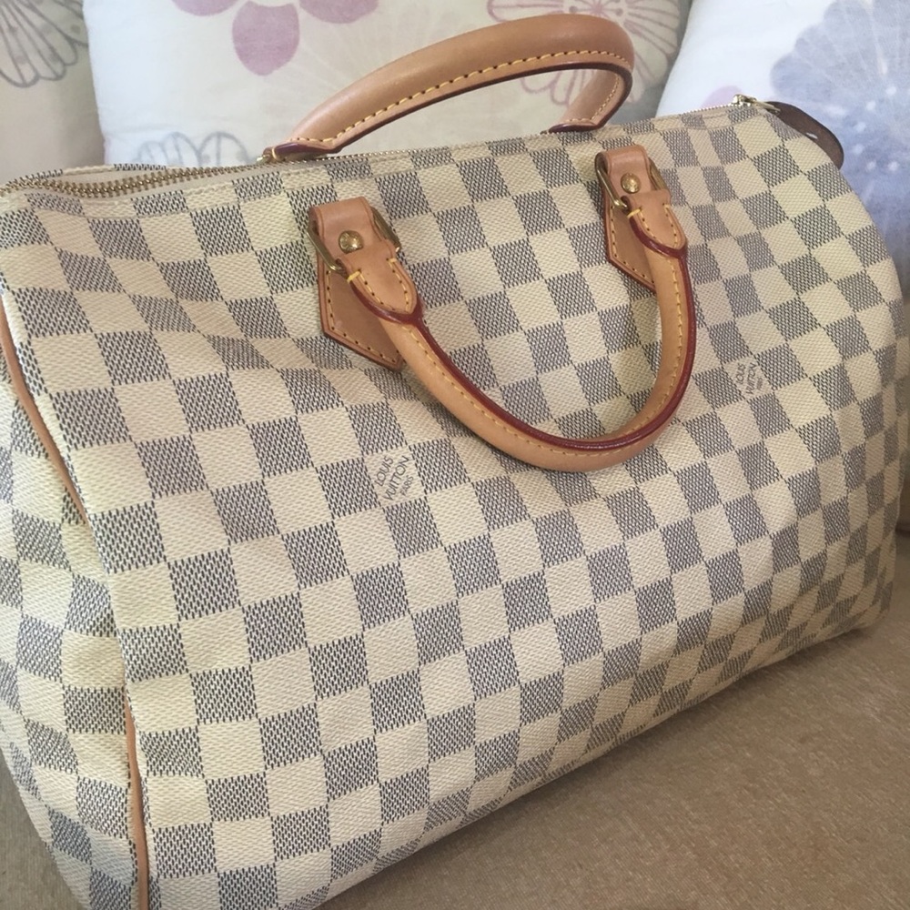 Authentic preowned Speedy 35 Azur